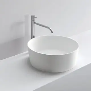 NOORTH milldue edition Раковина 45x15 см, без отв., накладная, цвет: белый