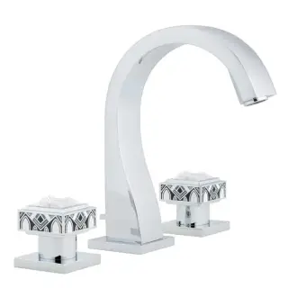 THG Masque de Femme Lunaire Смеситель для раковины, 3 отв., цвет: хром