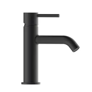 Bossini Teo M Смеситель для раковины, 1 отв., с донным клапаном, цвет: черный матовый