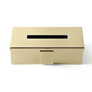 Oasis Square Шкатулка для салфеток, цвет: золото