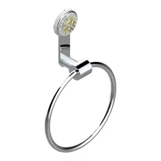 THG Hirondelles Gold Stamped Полотенцедержатель-кольцо 18см., цвет: хром