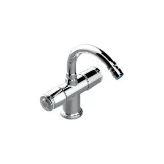 THG CORVAIR FIOR DI BOSCO Смеситель для биде на 1 отверстие, 2-х вентильный, с донным клапаном, цвет: хром