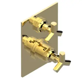 THG Les Ondes Смеситель для душа, термостатический, с переключателем потока, цвет: Soft matt gold