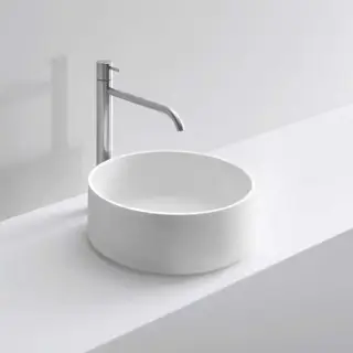 NOORTH milldue edition Раковина 37х13 см, без отв., накладная, цвет: белый