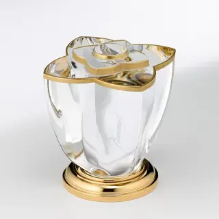 THGPetale De Cristal Clair Lisere Dore Вентиль смесителя для раковины, цвет: полированное золото