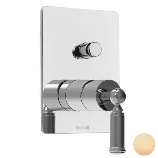 Bossini Liberty Смеситель для душа, встраиваемый, с переключателем на 2 источника, цвет: античная бронза