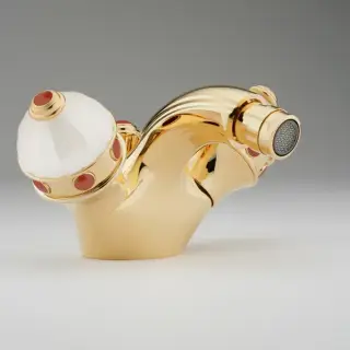 THG Cheverny Jaspe rouge Смеситель для биде, 1 отв., цвет: золото/красная яшма