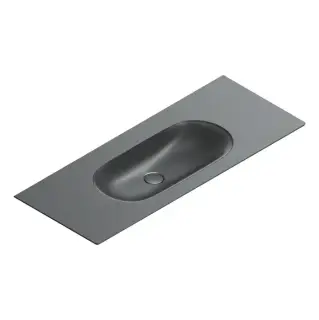 Catalano Sfera Раковина консоль 125x50см, без отв., цвет: черный матовый