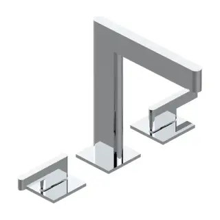 THG ICON-X METAL &Agrave; MANETTES Смеситель для раковины, 3 отв., с донным клапаном, цвет: хром