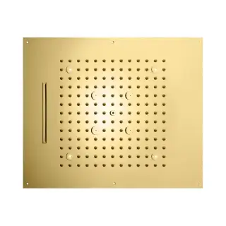 Bossini Dream/3 Верхний душ 57х47см., потолочный, 3 режима: дождь, каскад, туман, LED (синий), цвет: золото