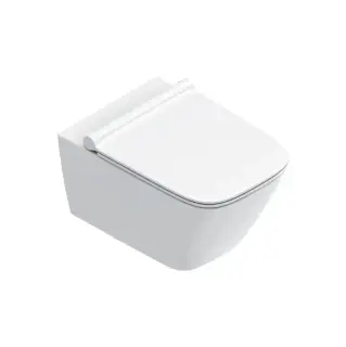 Catalano Green Унитаз подвесной 55х37см, безободковый, смыв Tornado, покрытие Cataglaze+, цвет: белый глянцевый