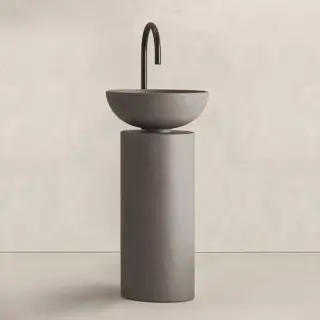 Noorth milldue edition SABA 45 Раковина напольная &Oslash;45x90см, слив в пол, без отв., цвет: Antracite