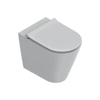 Catalano Zero Унитаз напольный 55x35см, безободковый, смыв Tornado, покрытие Twinglaze+, цвет: Cemento Satinato