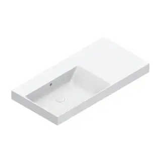 Catalano Zero Раковина 100x50см чаша слева, без отв., цвет: белый глянцевый
