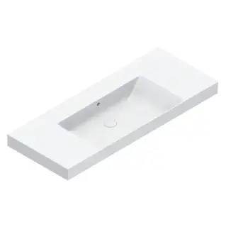Catalano Zero Раковина 125x50см, без отв., цвет: белый глянцевый