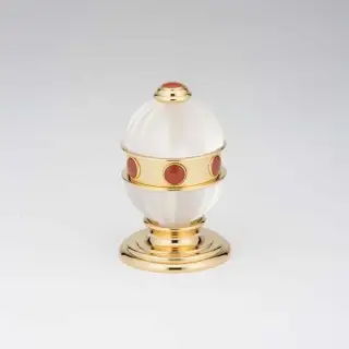 THG Amboise Jaspe rougе Вентиль смесителя для раковины, вставки красная яшма, цвет: полированное золото