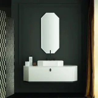 Milldue Edition Dandy Комплект подвесной мебели, 138х47хh36см, цвет: глянцевый белый