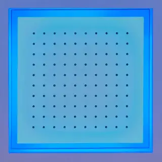 Antonio Lupi Душевая система Meteo 35x35x11 см, цвет: зеркальная сталь, с подсветкой