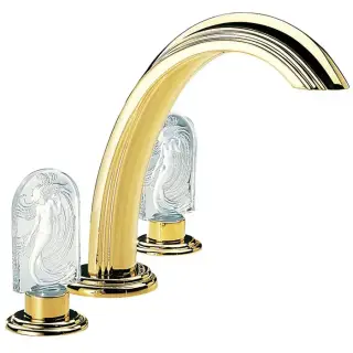 THG Na&iuml;ade Cмеситель на борт ванны, на 3 отверстия, без ручного душа, цвет: полированное золото