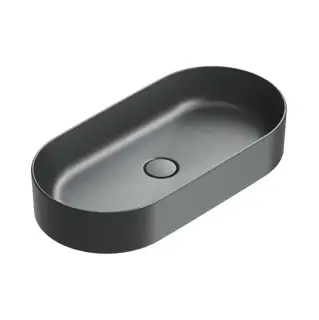 Catalano Zero Раковина 70х35см, накладная, без отв., без перелива, цвет: черный матовый