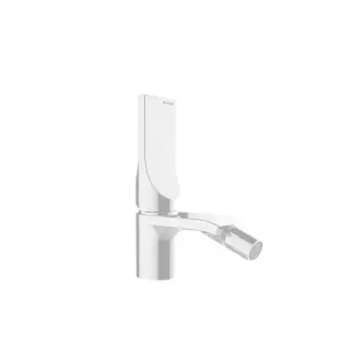 Bossini Apice Смеситель для биде на 1 отверстие, однорычажный, с донным клапаном, цвет: белый матовый