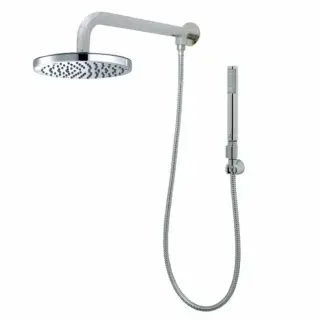Bossini Oki Комплект для душа с верхним душем &Oslash;200 мм. с держателем 331,5 мм. из стены, с ручным душем, настенным держ и шлангом 1500 мм., цвет: хром