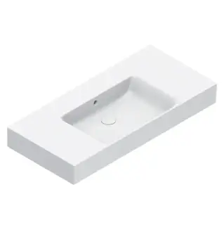 Catalano Premium Раковина 100x47см чаша в центре, без отв., цвет: белый глянцевый