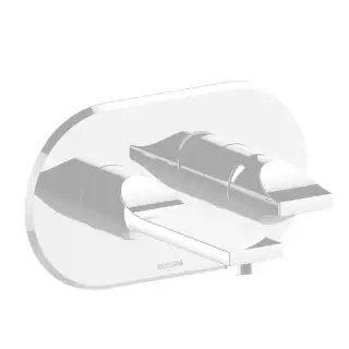 Bossini Apice Смеситель для раковины встраиваемый, однорычажный, излив 180 мм., цвет: белый матовый