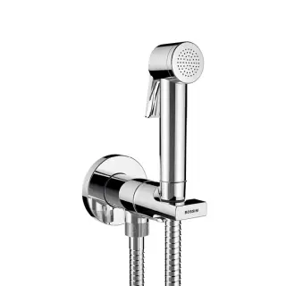Bossini Paloma Flat Гигиенический душ со смесителем, лейкой и шлангом 125см., цвет: хром