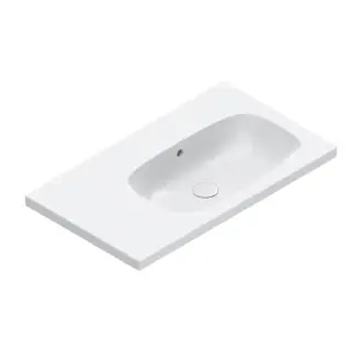 Catalano Alvea Раковина 80x46см чаша справа, без отв., цвет: белый глянцевый