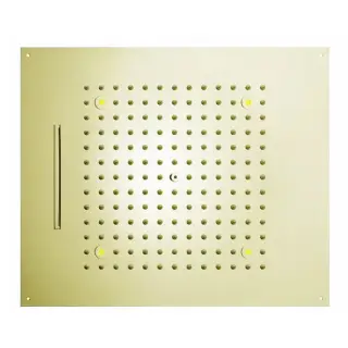 BOSSINI DREAM/2 Верхний душ 570 x 470 мм, с 4 LED RGB, 2 режима (дождь, каскад), блок питания/управления, Cromoterapia, цвет: золото