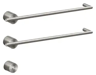 Полотенцесушитель электрический CEA EQUILIBRIO EQB12L = TRS01+SEL01(x2шт.)+BOT03 СТАЛЬ POLISHED