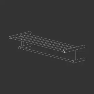 Держатель для полотенец CEA Stem STE27S сталь матовая