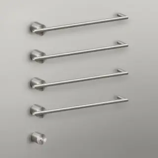 Полотенцесушитель электрический CEA EQUILIBRIO EQB14KDS = TRS01+SEL01(x4шт.)+BOT03 Black Diamond Satinato