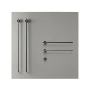 Полотенцесушитель электрический CEA EQUILIBRIO EQB74KDS = TRS01+SEL01(x2шт.)+SEL02(x2шт.)+BOT03 BLACK DIAMOND SATIN