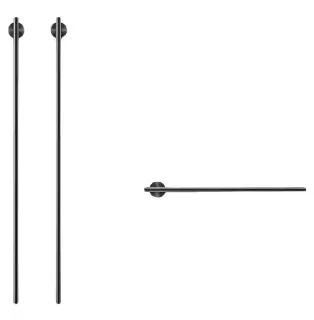 Полотенцесушитель электрический CEA EQUILIBRIO EQB63KDL = TRS01+SEL01+SEL02(x2шт.) BLACK DIAMOND POLISHED