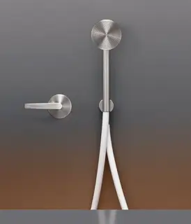 Смеситель для душа CEA Flag FLG20YWS СТАЛЬ SATIN/шланг силикон WHITE