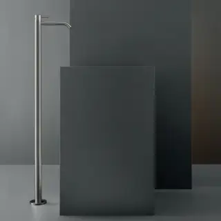 Смеситель для раковины CEA Milo MIL20S+INC01 сталь матовая