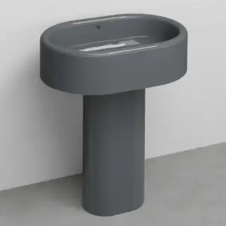 Раковина без перелива+пьедестал слив в стену+крепление Cielo ITACA