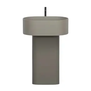 Раковина с переливом, 1 отверстие под смеситель+пьедестал Cielo OTIS