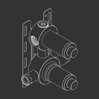 Встраиваемая часть смесителя