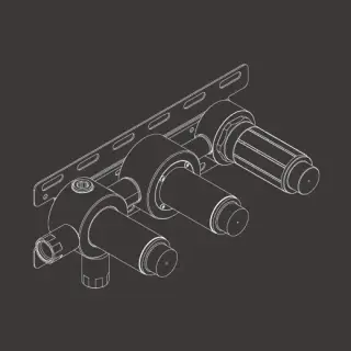 Встраиваемая часть смесителя