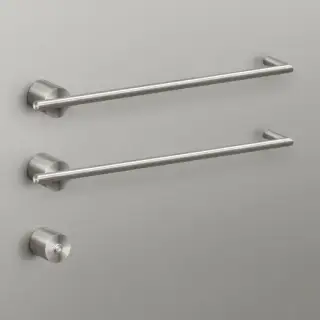 Полотенцесушитель электрический CEA EQUILIBRIO EQB12S = TRS01+SEL01(x2шт.)+BOT03 матовая сталь