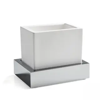 3SC SK Стакан для зубных щеток настольный, цвет: Chrome SK03ASL