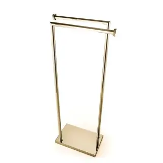 3SC Ribbon Стойка напольная с 2 полотенцедержателями, цвет: Matt Gold 24Kt RB50GO
