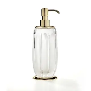 3SC Montblanc Дозатор для жидкого мыла, настольный, стеклянная колба, цвет: polished brass MB01DACROL