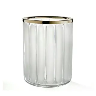3SC Montblanc Ведро для мусора без крышки, напольное, цвет: Clear Crystal/Polished Brass MB65ACROL