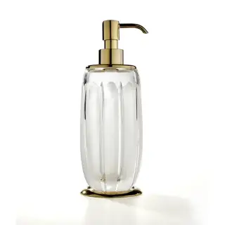 3SC Montblanc Дозатор для жидкого мыла, настольный, стеклянная колба, цвет: matt gold 24Kt MB01DACRGO