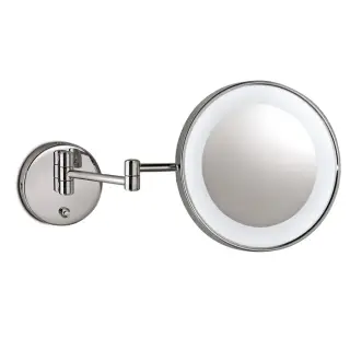 3SC Hotel & Hotel Косметическое зеркало подвесное, 3х кратное увеличение, с подсветкой, цвет: Chrome ING07SL