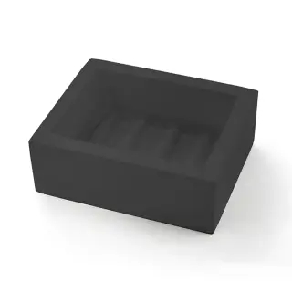 3SC Bemood Мыльница с композитной чашей, настольная, цвет: matt black BEMN01A